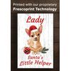 CUSTOMIZED Chihuahua Christmas Decoration - 16.5" x 10.5"