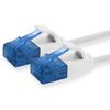 1aTTack.de 659930 Cat6 Cat.6 cable Cat network cable 5m - patch cable slim cable (small diameter - very flexible) 1000 Mbit/s - 1 piece - white