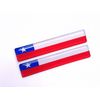 CHILE CHILEAN FLAG 3D EPOXY CAR EMBLEM SET (2) FLEXIBLE DURABLE WATERPROOF
