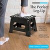 Handy Laundry - Folding Step Stool is Sturdy Enough to Support Adults and Safe E