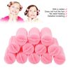 Foam Sponge Hair Rollers,12 Pieces Soft Sleeping Hair Curlers Flexible Hair Styling Curlers Sponge Curlers Professional Home Salon Portable Soft Hair Curler Tool for Hair Styling (Pink)