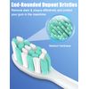 Toothbrush Replacement Heads for Philips Sonicare ProtectiveClean DailyClean Electric Toothbrush Head 1 2 Series Plaque Control Gum 4100 5100 C1 C2 G2 HX9023 Snap-on, 10 Pack
