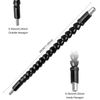 8x 105 Right Angle Drill Adapter Flexible Shaft Extension 1/4" Hex Shank Socket