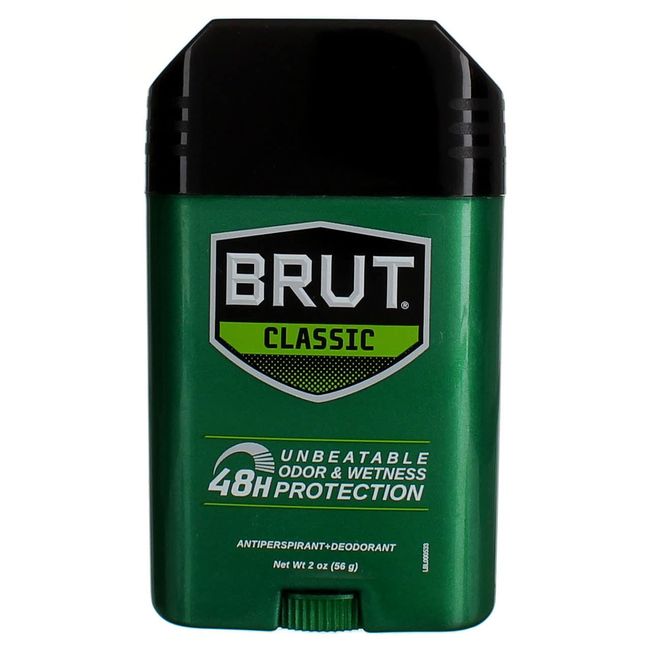 BRUT Anti-Perspirant Deodorant Stick Classic Scent 2 oz (Pack of 3)