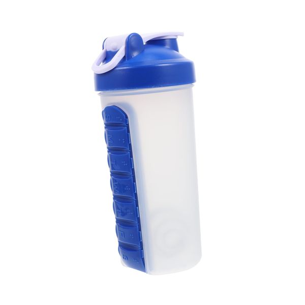 Travel Water 1pc Pill Shaker Cup Water Tablets Travel Pill Organizer Plastic Container Water Drinking Kettle Water Bottle Plastic Drinking Bottle Pp Fitness Sports Flasks