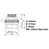 1/2" BSP Automatic Air Vent Auto Cut-Off Self Bleeding Radiator Valve