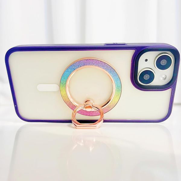 Phone Ring Grip Stand Holder Magnet Phone Grip Ring Holder Glitter,Ring Phone Holder Sparkling Magnetic Phone Finger Ring Grip Kickstand for Smartphones