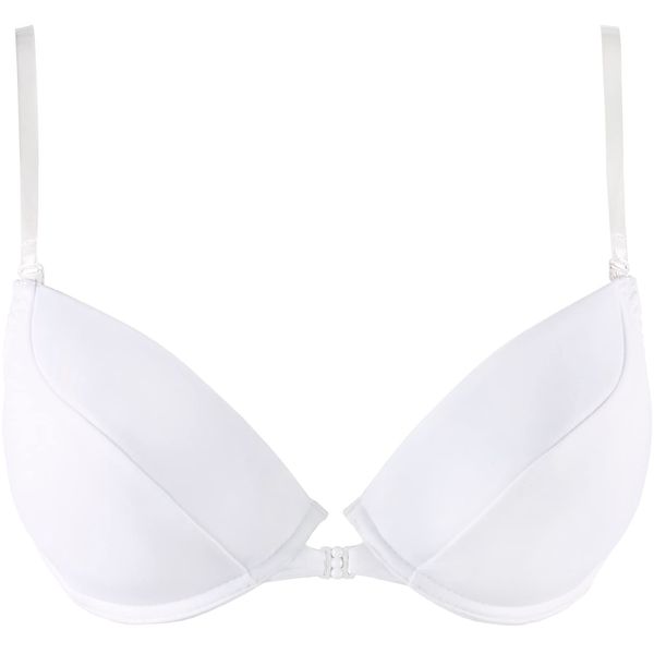 Axami V-5770 Basic Comfortable Push-Up Bra with Transparent Back - White , 36E (Taille du fabricant : 95E)