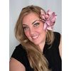 Pink Double Orchid Hair Flower Clip