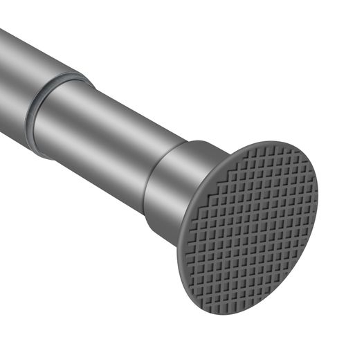 Grey Shower Curtain Rod 28"-89.5", Never Rust Anti-Slip Adjustable Tension Curtain Rods No Drilling, Heavy Duty 1" diameter Spring Tension Rod for Bathroom/Closet/Windows/Room Divider