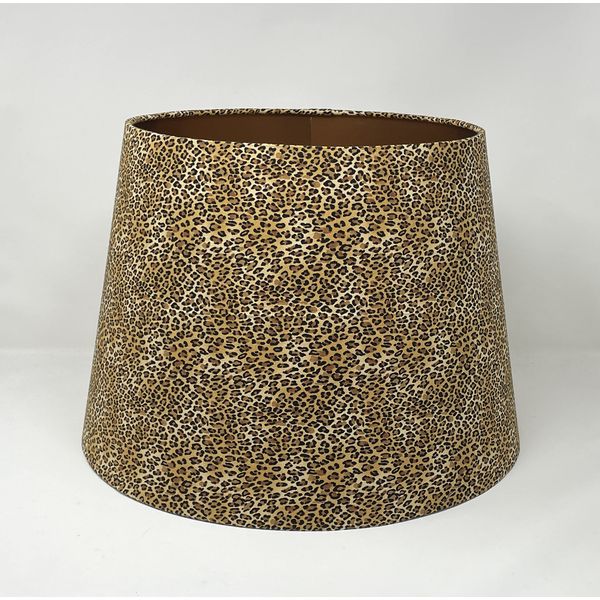 Leopard Animal Print Cotton Brushed Copper Lampshade
