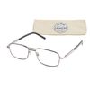 ICU Eyewear DDE Men's Reader Glasses, Silver, +1.50