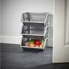 Whitefurze Vegetable Rack, Silver, 35 cm