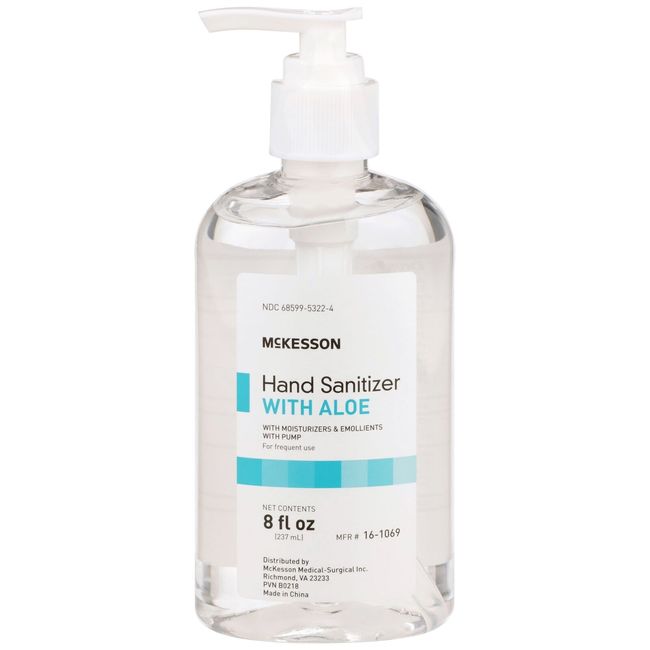 McKesson Hand Sanitizer with Aloe 8 oz. Pump Bottle 24 Ct