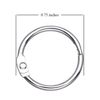 antner Loose Leaf Ring, nikkerumekkibainda-ringu