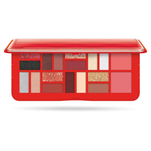 Pupa Icon Trousse 002 Rossa Palette Viso e Occhi Con Specchio 20gr