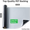 Black Permanent Vinyl - 12"x11FT Adhesive Roll for Glossy 