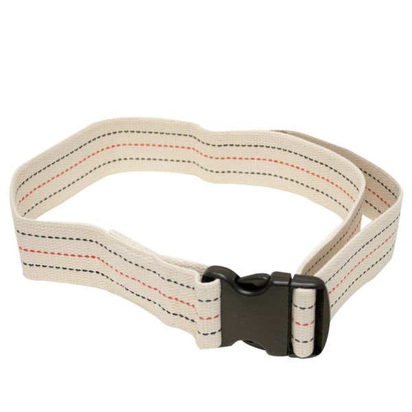 FabLife 50-5131-36 Gait Belt, Quick Release Plastic Buckle, Cream with colored stitching, 36" Size