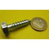 Zinc Hex Head Lag Screw 1/2 Hex Size 5/16 Thread x 1.25" Length, 100 pcs
