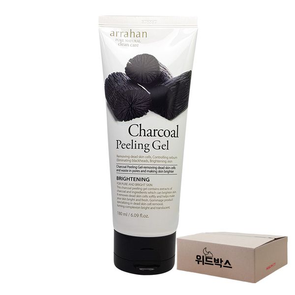 [Withbox] Arahant Charcoal Peeling Gel 180ml, 4ea