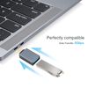 Helos Adapter OTG, USB 3.1 A Buchse/Type-C™ Stecker, Premium, dunkelgrau