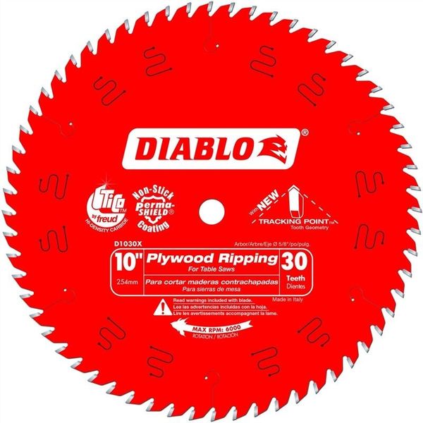 Freud D1080X Diablo 10-Inch 80-tooth ATB Finish Saw Blade w/ PermaShield Coating