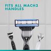 Gillette Mach3 Shaving Razor for Men, Razor Handle, 12 Blade Refills