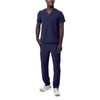 Adar Addition Go-Basic Scrub Set For Men - Classic V-Neck Scrub Top & Cargo Scrub Pants - A9300 - Navy - 2X