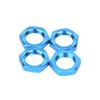 NHX RC Aluminum 17mm Wheel Hex Nuts Blue 4pcs