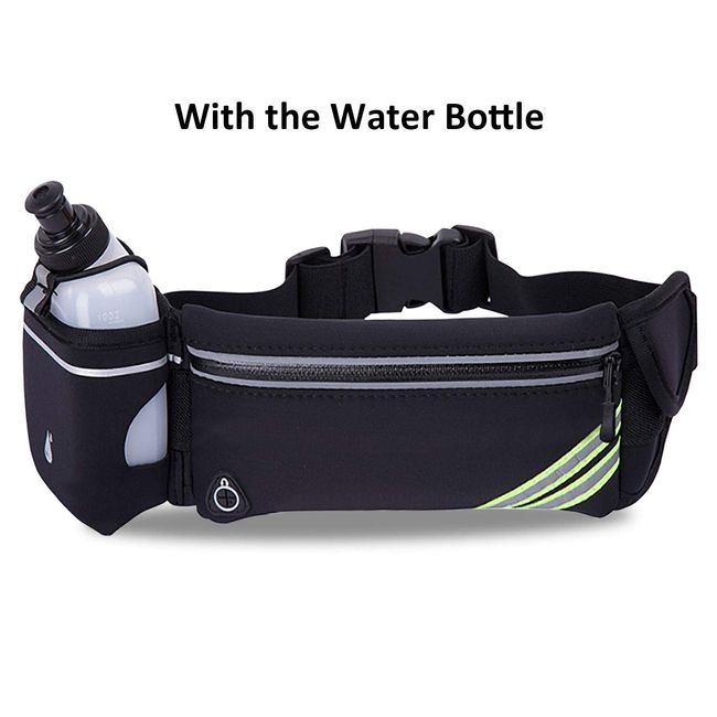 Waterproof Running Belt Water Bottle Waist Pack,Sport Fanny Pack Running Pouch for Men Women Runners Mens Waist Bag,Phone Holder for iPhone 11 Pro Max Xs Xr X 8 7 6 Plus in Hybration,Workout,Jogging