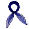 Basic Sense Plain Soft and delicate Chiffon Feel Head and Neck Scarf, Royal Blue