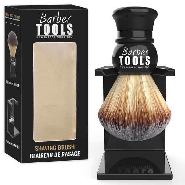 Shaving brush with badger holder. Diameter 23 mm - BARBER TOOLS