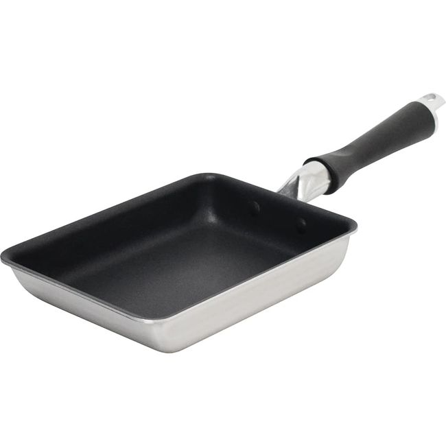 Urushiyama Metal Industrial Egg Frying Pan, Made in Japan, 7.5 x 5.5 inches (19 x 14 cm), PFOA Free