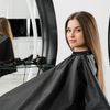 TRIXES Extra Long Black Hairdressing Gown – Salon Hairdresser Gowns for Cutting, Styling & Colour Hair/Beard – Reusable Barber Cape for Men - Home & Professional Use