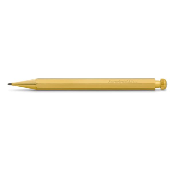 Kaweco Special Mechanical Pencil 2.0 I Lead Pencil Made of Brass in Octagonal Eight Edge Format I Exclusive Mechanical Lead Pencil 14 cm I Refillable without Eraser