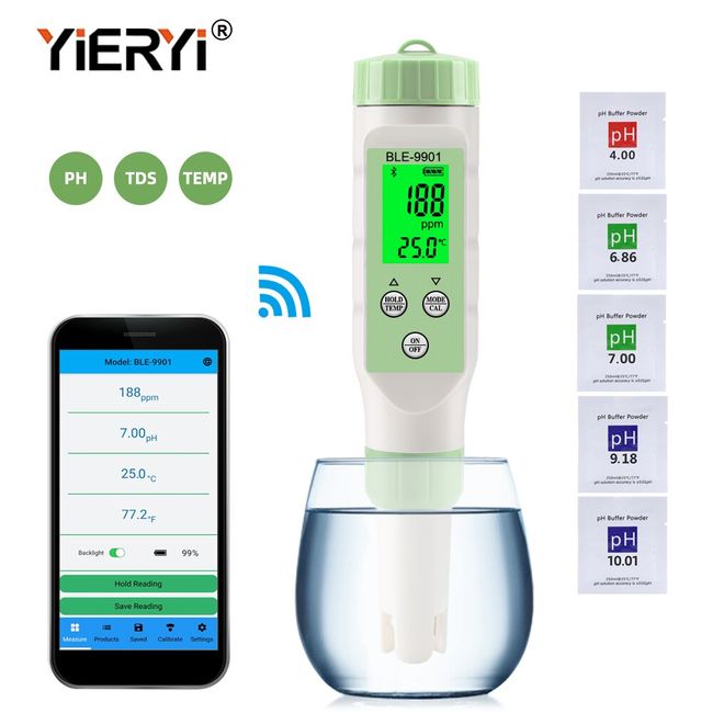 YIERYI pH Meter Replaceable Probe For Cheese, Meat, Drinking Water