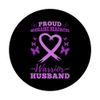 Proud Migraine Headache Warrior Husband PopSockets Swappable PopGrip