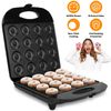 1400W Mini 16 Donut Maker Machine Kitchen Baking for Breakfast, Snacks, Desserts