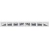 HOLMES Garage Doors WHITE SUNSET 505  Window Inserts/Short Panel  Set of 8