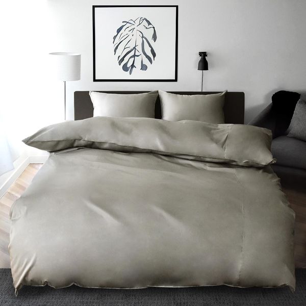 Sleep Tailor Duvet Cover, Single, Made in Japan, 100% Cotton, Dust Mite Resistant, 350 Thread Count High Density Fabric, Satin, Nordic, Silky Touch, Hotel Specifications, Throw Cover, Duvet Cover,