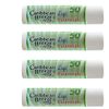 Caribbean Breeze - SPF 50 Lip Essentials Lip Balm - Broad Spectrum UVA-UVB Sunscreen Protection - Aloe, Pomegranage & Green Tea - .15 Oz (4.2 g) (Pack of 4)