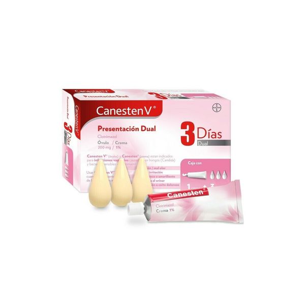 Canesten V DUAL 3 Days Ovules and Cream/Canesten V Dual 3 Dias Ovulos y Crema!!