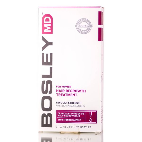 Bosley MD Hair Regrowth treatment For Women 2 M Supply Exp 03/24 .