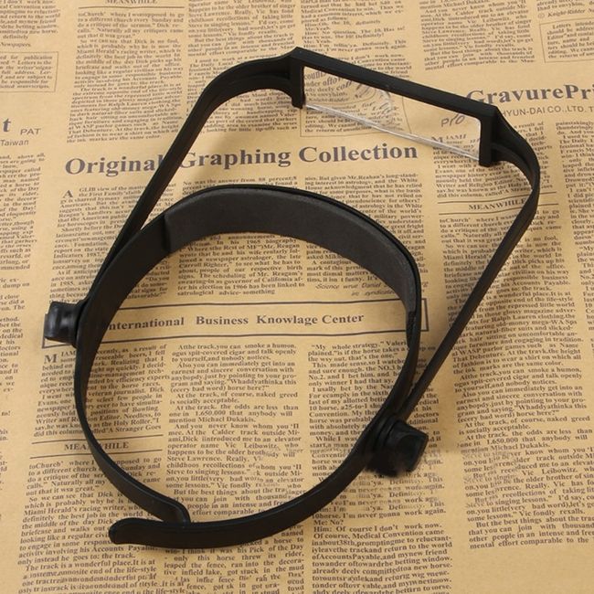 Headband Magnifier with LED Light Head Mount Magnifier Glasses Light Bracket for Handsfree Reading Jewelry Loupe Watch Repair Sewing Lash Extension