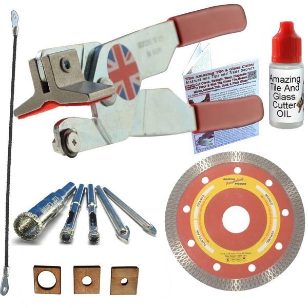 Ceramic Tile Cutter Hand Tool Kit Tile Saw Blades and Tile Drill Bits