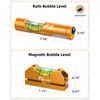 EZshoot Scope Leveling Kit High Precision Scope Bubble Level and Universal Magnetic Scope Level Reduce Long Distance Errors Gold