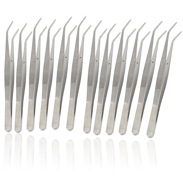 OdontoMed2011 Set of 12 EA College Cotton Dressing PLIER 6" Dental Instruments Premium Stainless Steel ODM