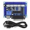 Ren He MACH3 Engraving Machine CNC 5 Axis Stepper Motor Driver Module Interface Board 12-24V Controller Board Breakout Board Optocoupler Protection with USB Cable