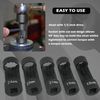 5Pcs Easy Remove Strut Nut Socket Tools Kit with 12 Point 1/2inch Square Drive