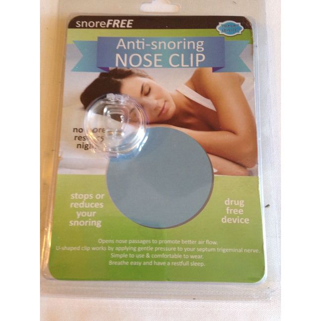 Snore Free Anti-Snoring Nose Clip Drug Free Device Brand New and Sealed